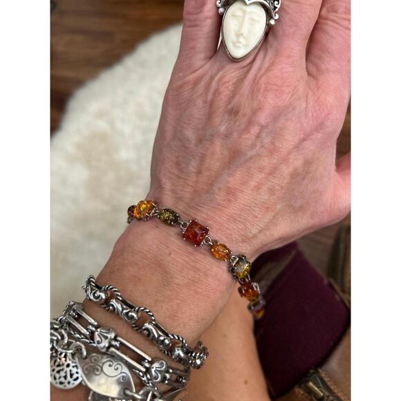 Genuine Baltic Amber Bracelet and Earrings Set - Picture 7 of 8